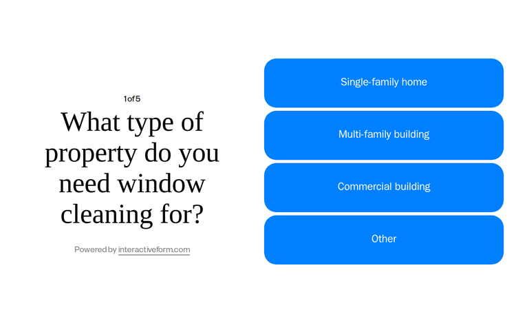 Window Services Quiz Template — Capture More Cleaning Leads with Ease