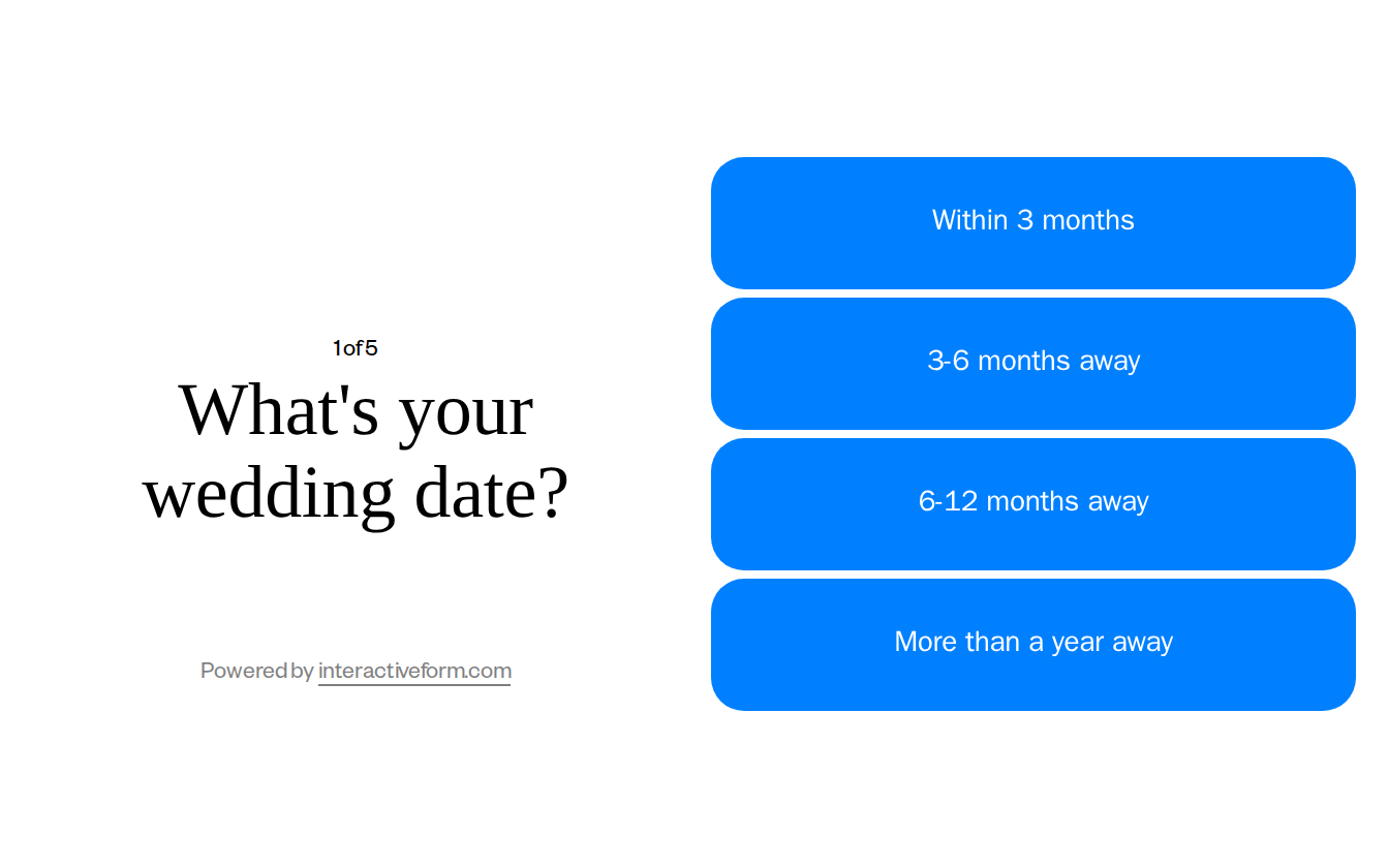 Event Services Wedding Planning Quiz Template — Schedule More Consultations Effortlessly