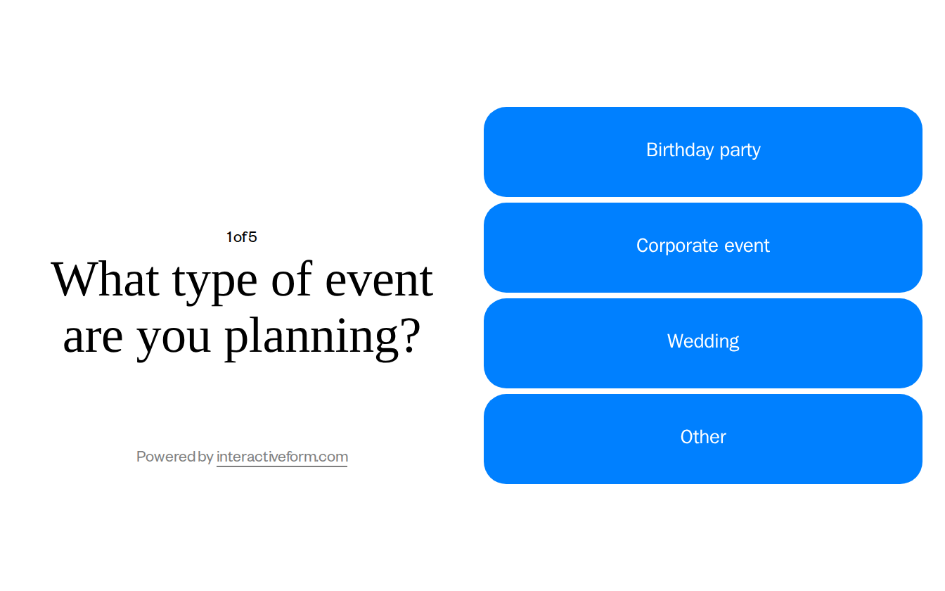 Food Service Quiz Template — Simplify Your Event Catering with a Food Truck