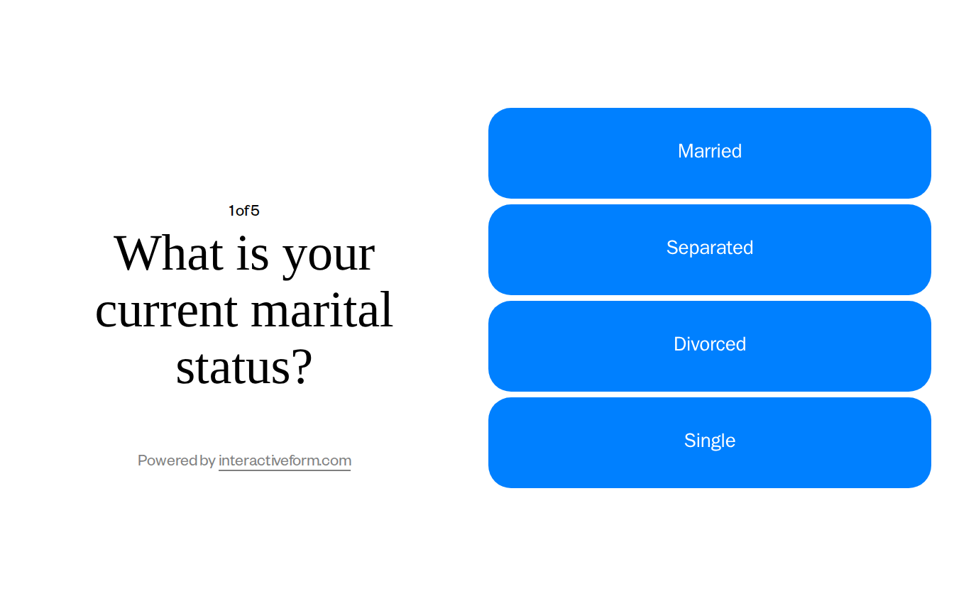 Legal Services Quiz Template — Simplify Your Divorce Consultation Process