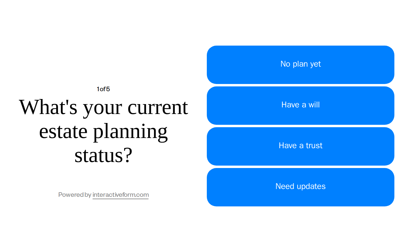 Legal Services Estate Planning Quiz Template — Secure More Qualified Leads