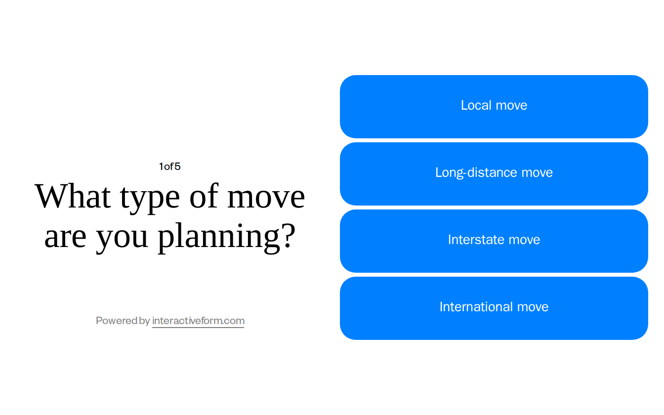 Residential Moving Services Quiz Template — Generate High-Quality Leads with Ease