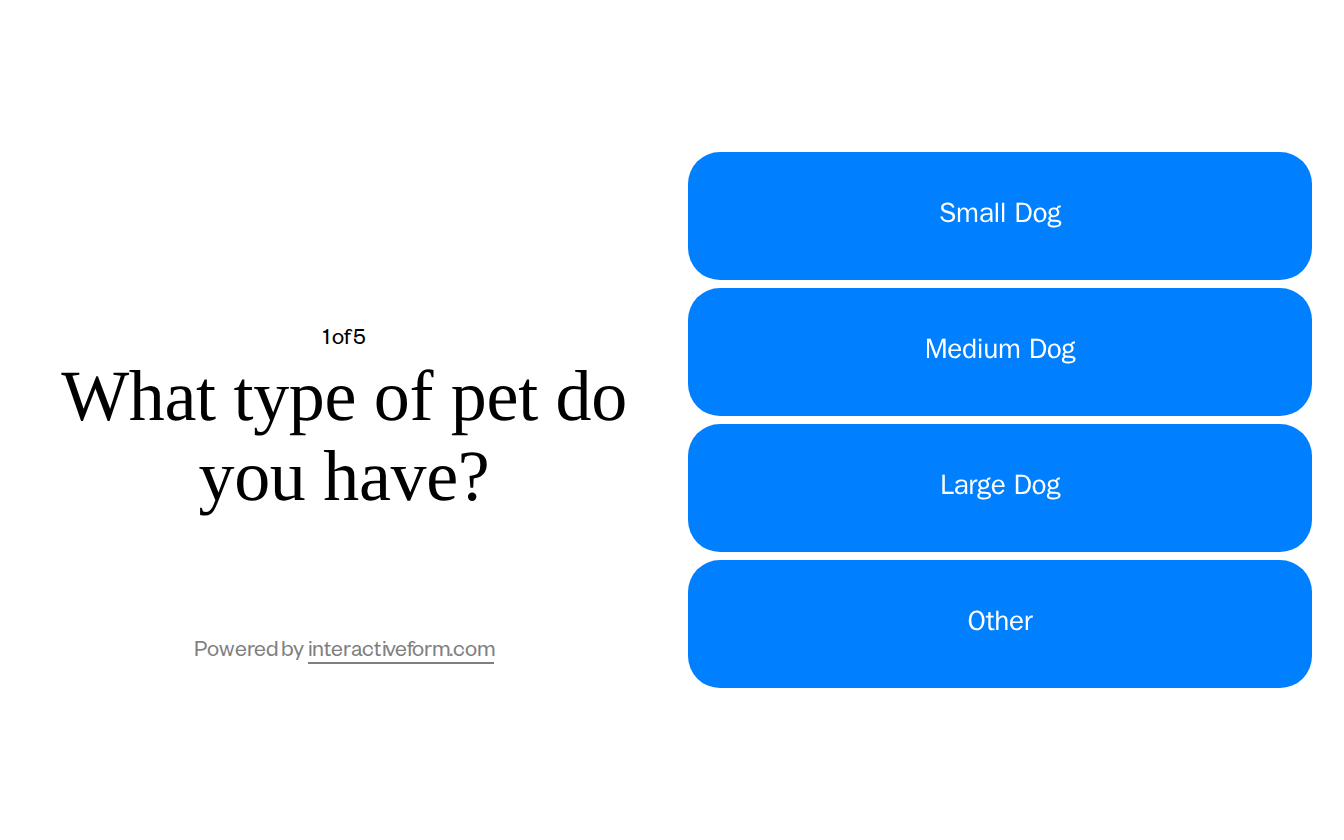 Pet Services Dog Grooming Quiz Template — Simplify Your Appointment Scheduling