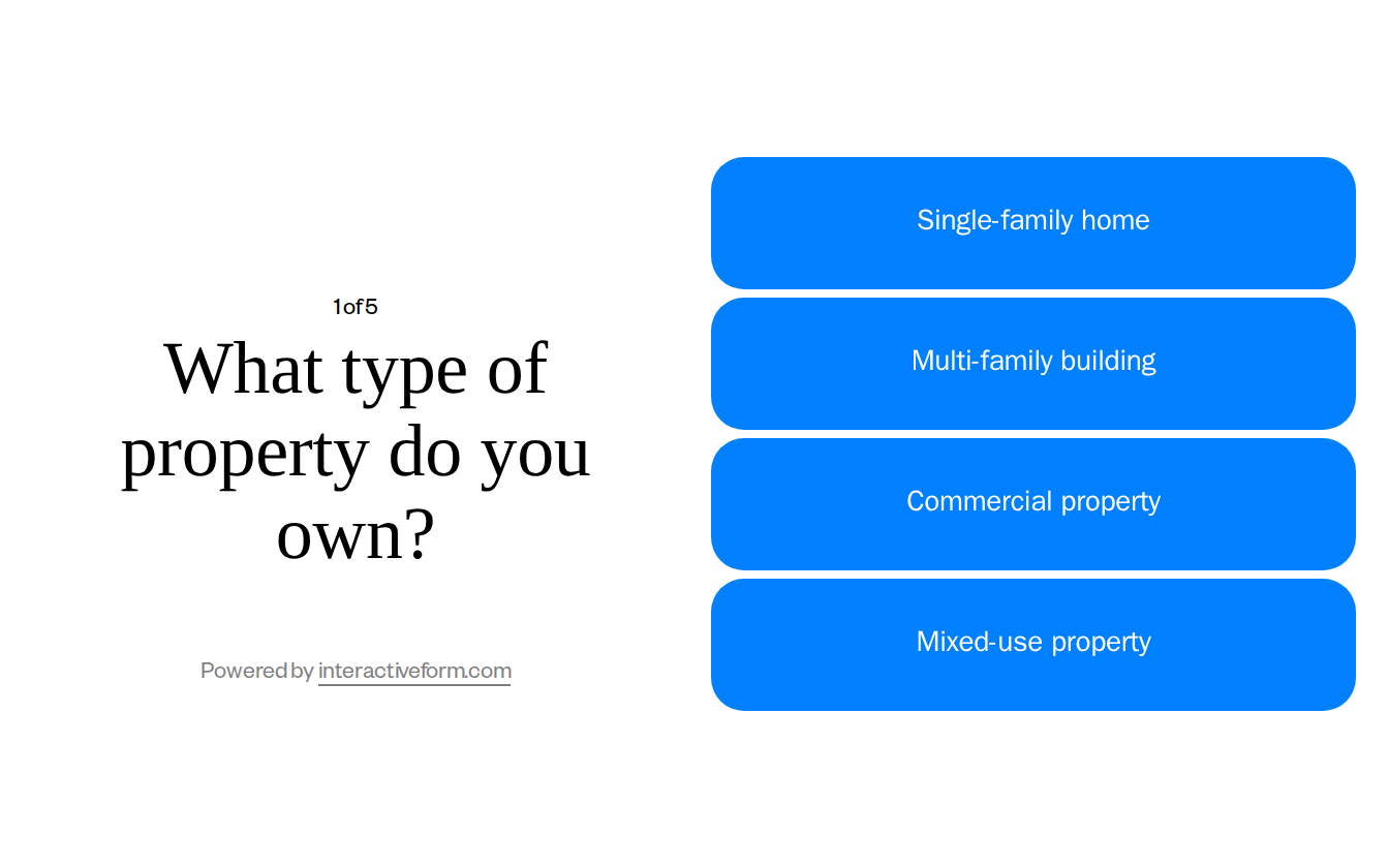 Real Estate Property Management Quiz Template — Generate More Inquiries and Streamline Your Services