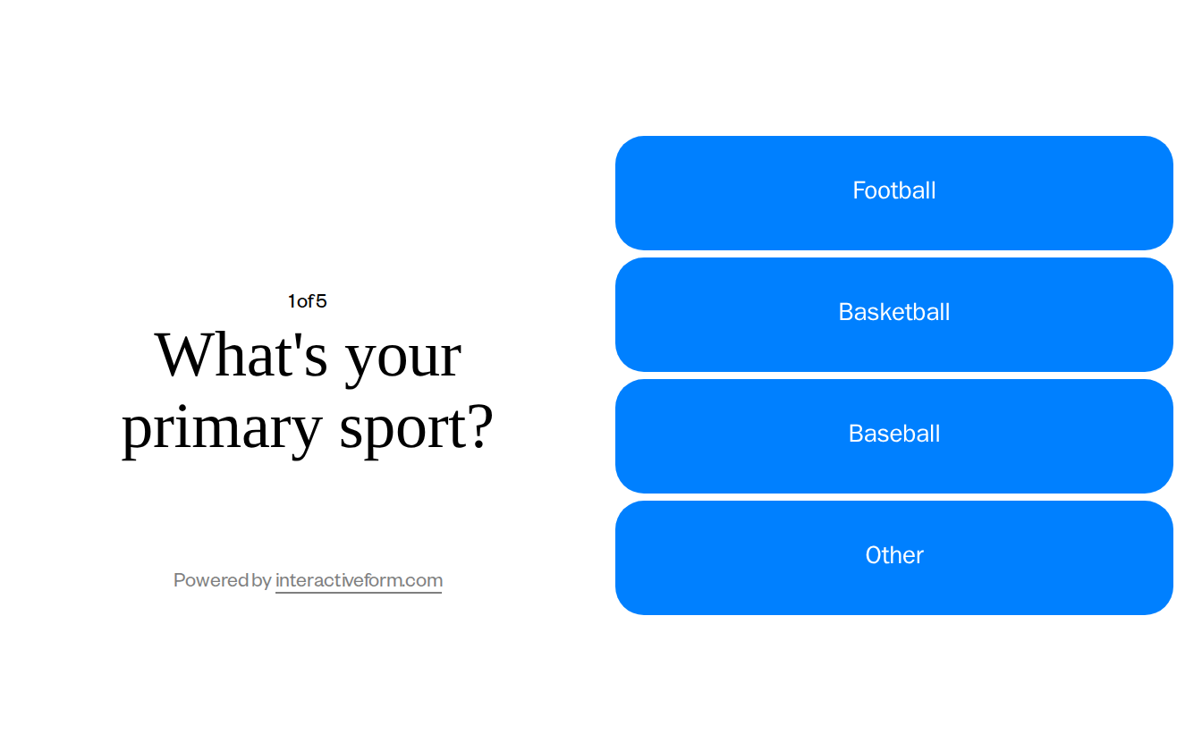 Sports Coaching Quiz Template — Boost Your Session Signups