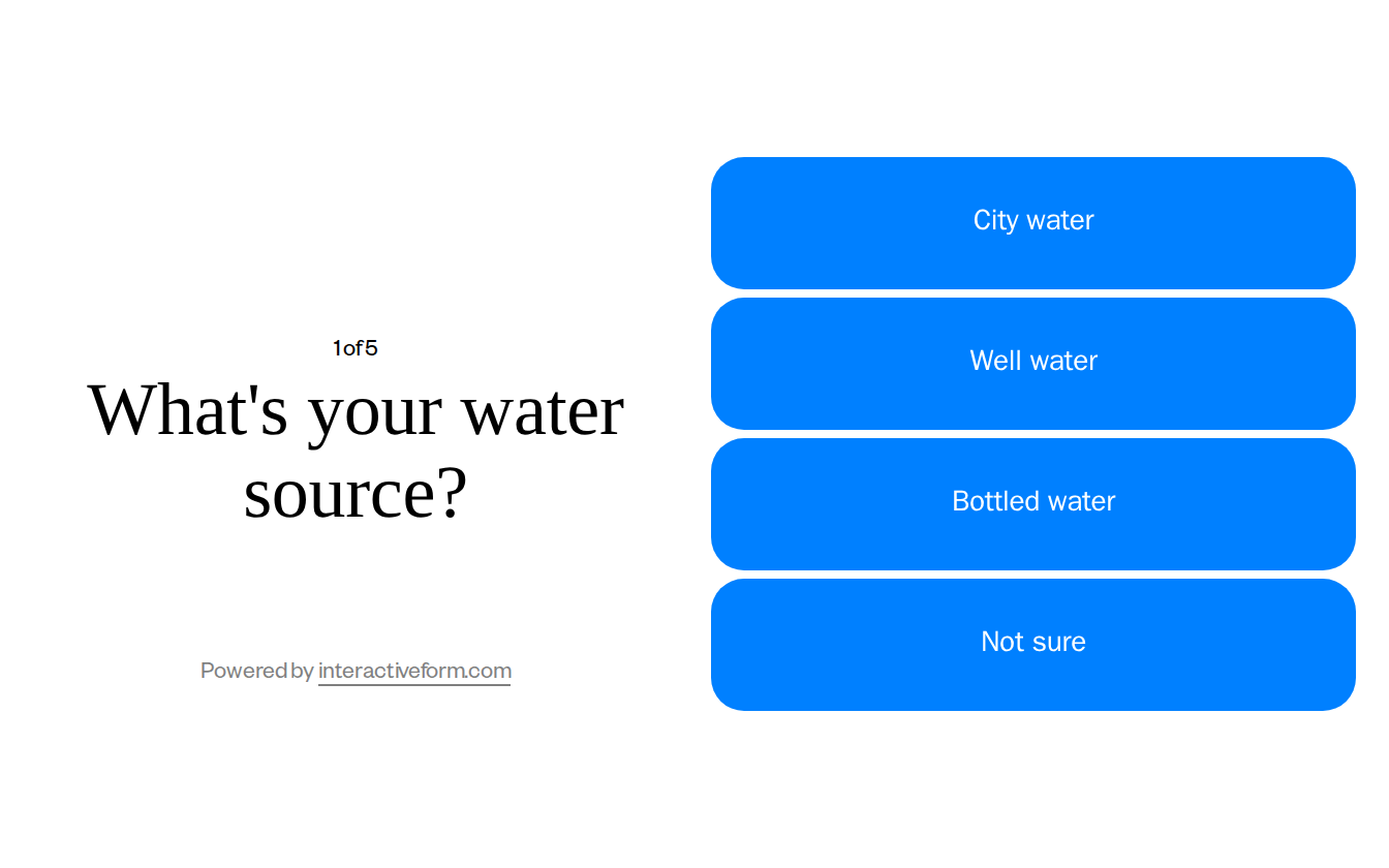 Water Services Quiz Template — Generate More Installation Quote Leads