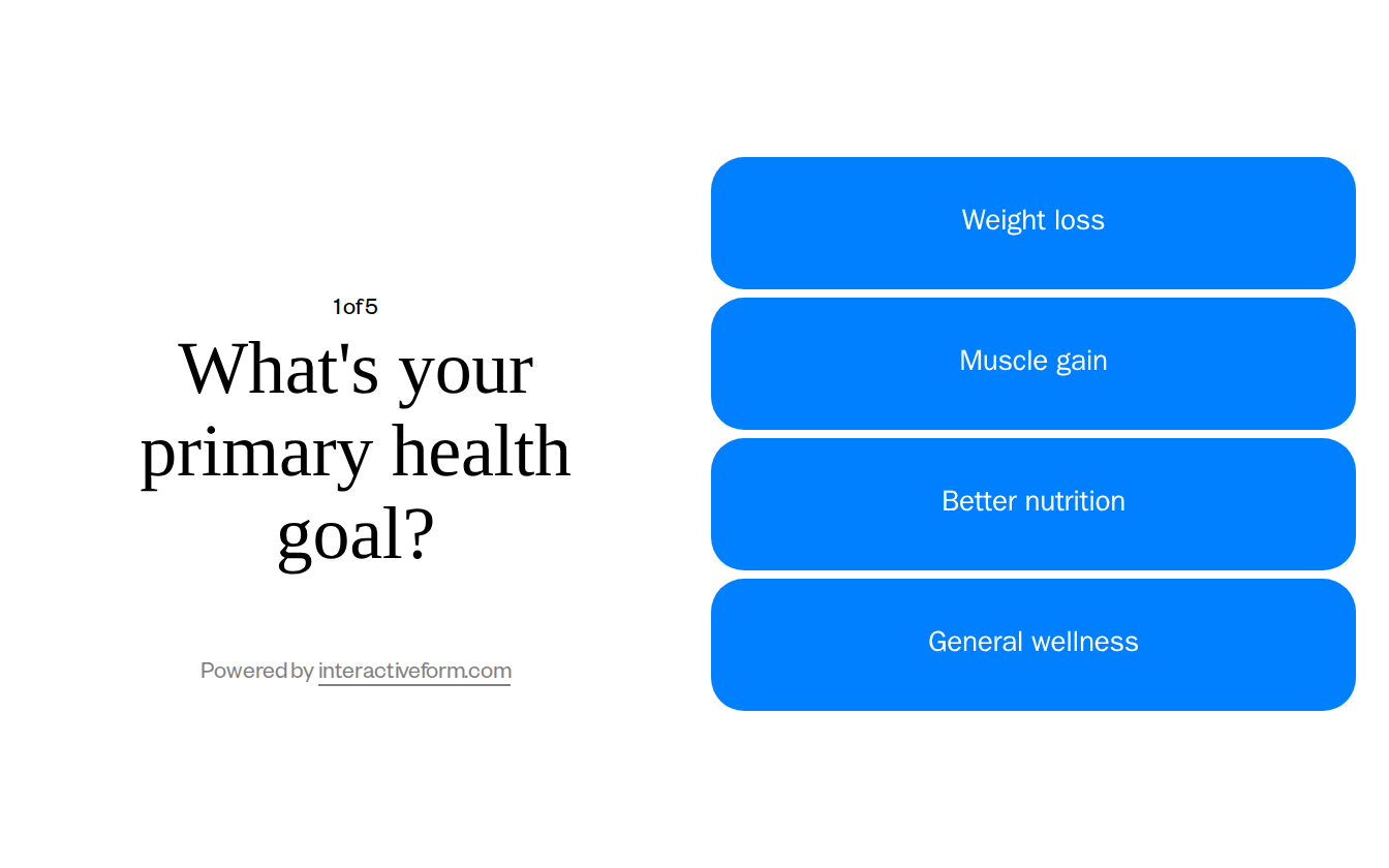 Wellness Nutrition Coaching Quiz Template — Schedule More Consultations and Achieve Health Goals