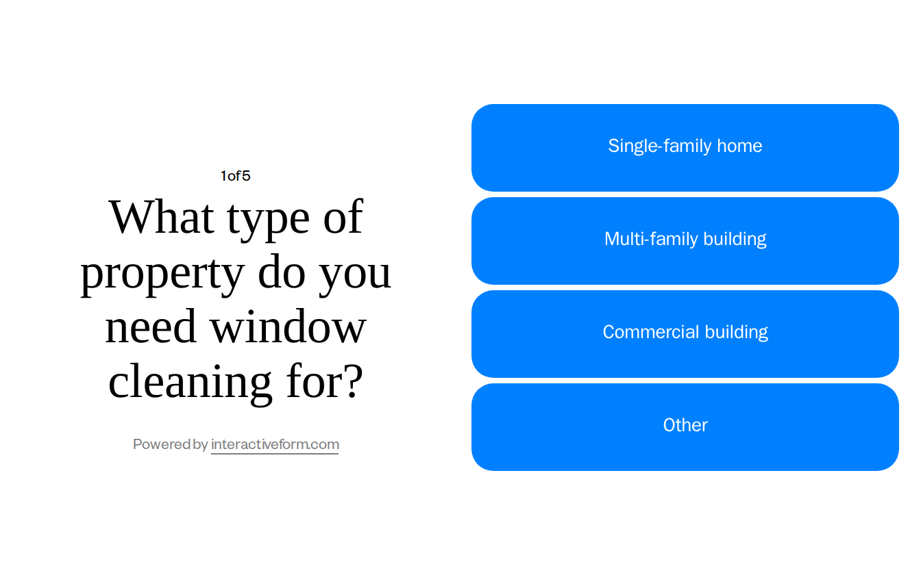Window Services Quiz Template — Capture More Cleaning Leads with Ease