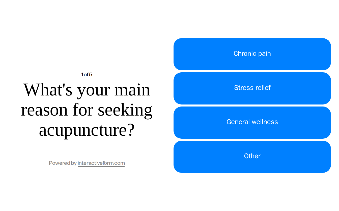 Alternative Medicine Quiz Template — Boost Your Acupuncture Clinic Appointments