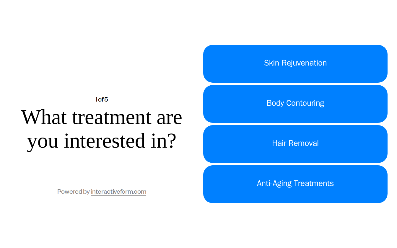 Beauty Med Spa Quiz Template — Boost Your Consultation Bookings