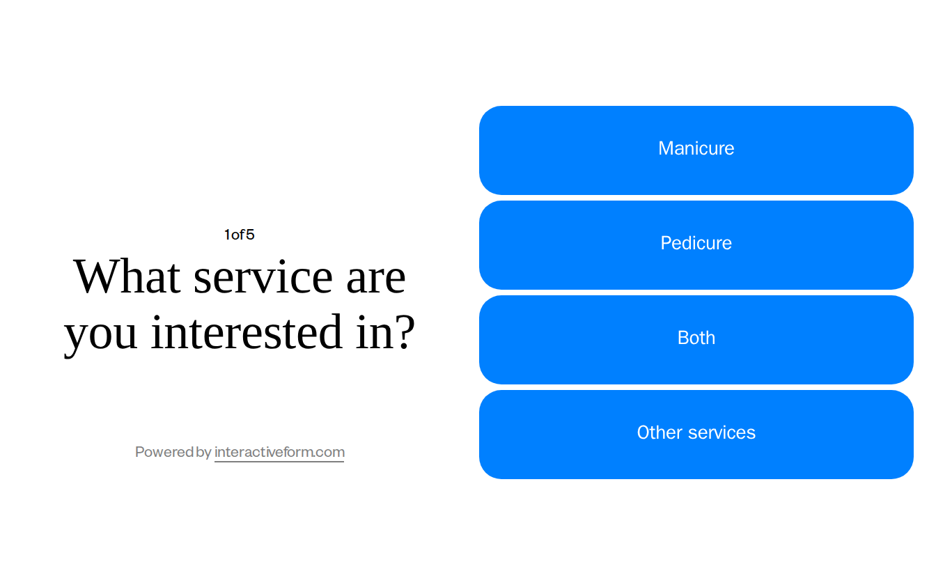 Beauty Nail Salon Quiz Template — Capture More Appointment Bookings