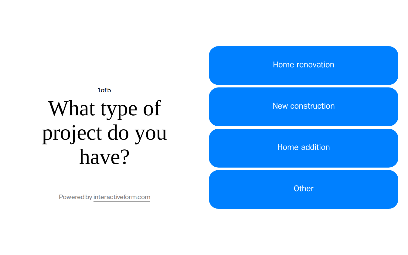 Construction Contractor Quiz Template — Capture More Project Consultation Leads