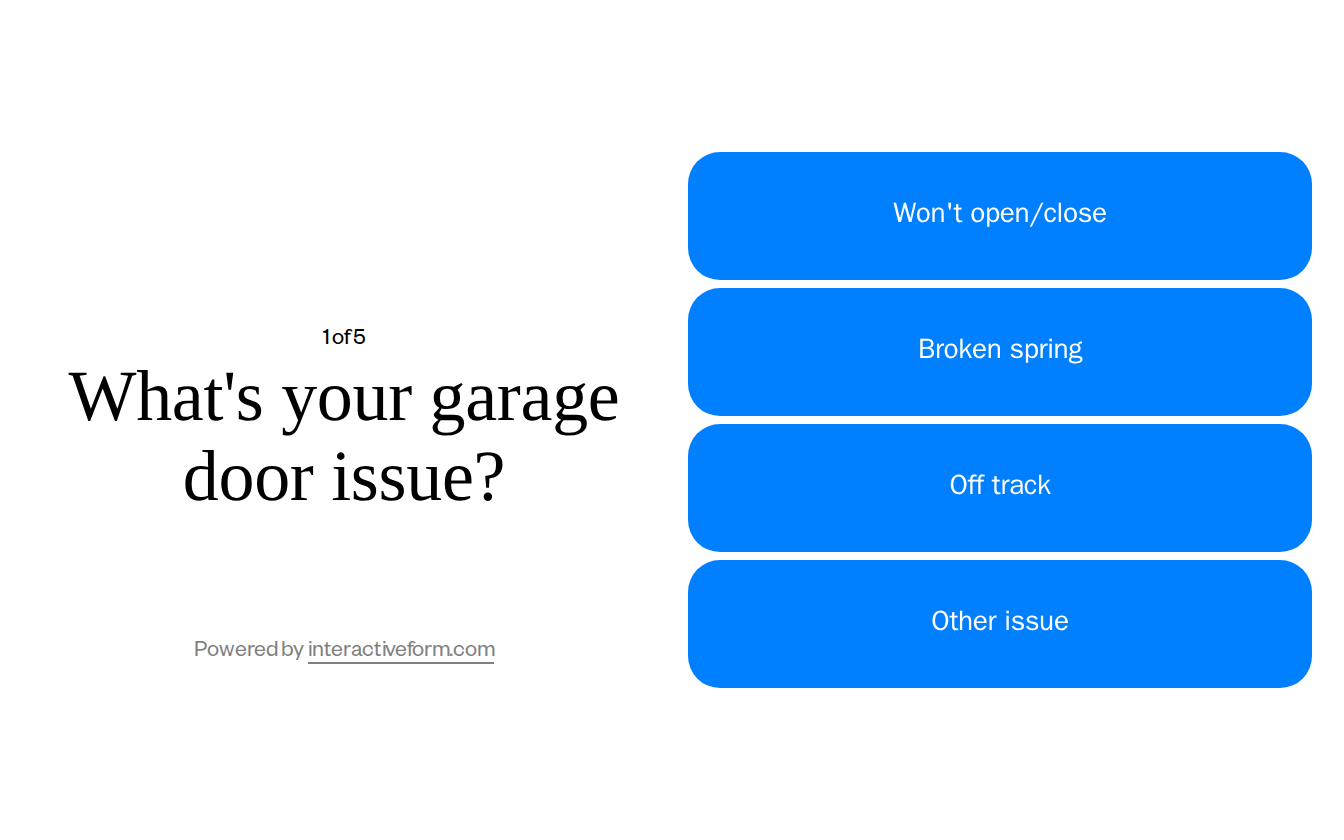 Door Services Quiz Template — Generate More Emergency Repair Calls